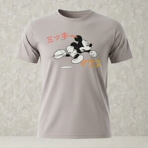 Disney 100% Cotton Greige Mickey Mouse Tee from American Eagle Outfitters